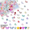 150Pcs 3 Styles Transparent Spray Printed Glass Beads GLAA-YW0004-05A-1