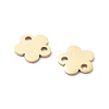 304 Stainless Steel Laser Cut Flower Connector Charms STAS-M111-12G-01-2