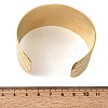 316L Surgical Stainless Steel Cuff Bangles BJEW-D454-01A-G-5