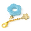 Acrylic Flower Pendants Decorations HJEW-JM01314-08-2