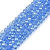 Electroplate Glass Beads Strands LS-EGLA-A044-T4mm-A14-1