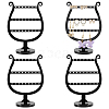 3-Tier Detachable Plastic Earring Display Stands EDIS-WH0012-29-1