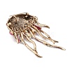 Jellyfish Alloy Rhinestones Tassel Brooches JEWB-S022-11C-3