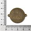 Tibetan Style Alloy Flat Round Cabochon Connector Settings X-TIBE-Q038-001G-AB-NR-3