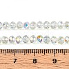 Transparent Glass Beads Strands X-EGLA-N016-4mm-06-4