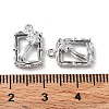 Rack Plating Brass Micro Pave Cubic Zirconia Pendants KK-K333-90P-3