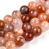 Natural Red Quartz Beads Strands G-T140-10mm-01-2