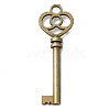 Tibetan Style Alloy Skeleton Key Big Pendants TIBEP-Q035-39AB-NR-1