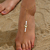 Golden Shell Pearl Butterfly Anklet PP5198-1