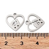 316 Surgical Stainless Steel Charms STAS-Q314-20P-3