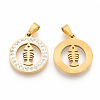 201 Stainless Steel Pendants STAS-N089-31G-2