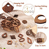 DIY Geometry Drop Earring Making Kit DIY-TA0003-79-4