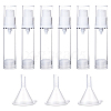 Globleland 6Pcs Plastic Sample Perfume Spray Bottles AJEW-GL0002-29-1