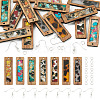 DIY Rectangle Danlge Earring Making Kit DIY-TA0005-81-9