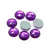 Acrylic Rhinestone Flat Back Cabochons GACR-Q008-8mm-13-1