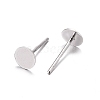 925 Sterling Silver Stud Earring Findings X-STER-K167-045D-S-2