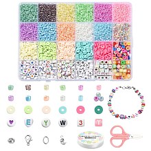 DIY Heishi Bracelet Necklace Making Kit DIY-YW0006-63