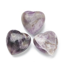 Natural Amethyst Heart Love Stone G-J391-02E
