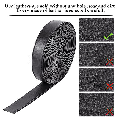 Flat PU Imitation Leather Cord LC-WH0006-05B-02-1