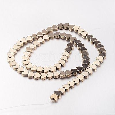 Electroplate Non-magnetic Synthetic Hematite Bead Strands G-F300-23C-06-1