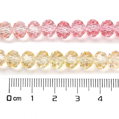 Transparent Painted Glass Beads Strands X1-DGLA-A034-T8mm-A09-1
