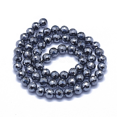 Terahertz Stone Beads Strands G-D0013-77C-1