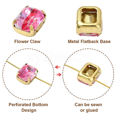 20Pcs Sew on Rhinestone GLAA-YW0005-61-1