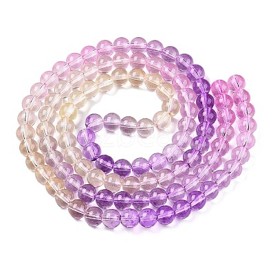 Baking Paint Transparent Glass Beads DGLA-M001-8mm-09-1