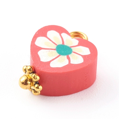 Handmade Polymer Clay Charms PALLOY-JF00706-1