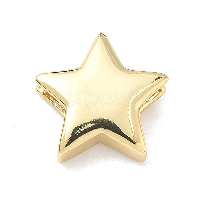 Star Brass Slide Charms KK-P349-18A-G-1