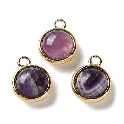 Natural Amethyst Pendants X-STAS-L022-398E-G-1