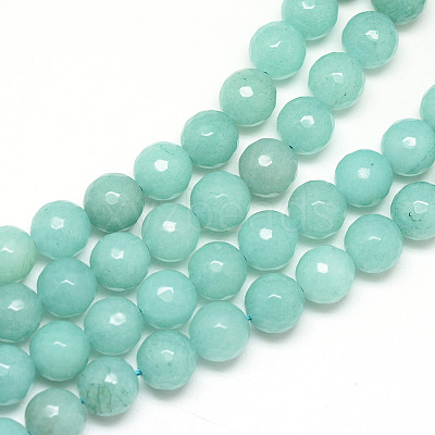 Natural White Jade Bead Strands X-G-R346-8mm-17-1