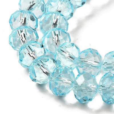 Transparent Baking Paint Glass Beads Strands DGLA-A034-T8mm-D12-1