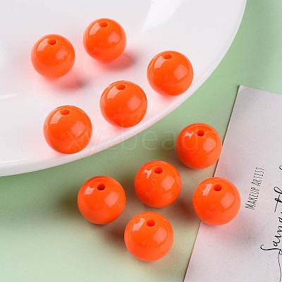 Opaque Acrylic Beads X-MACR-S370-C16mm-20-1