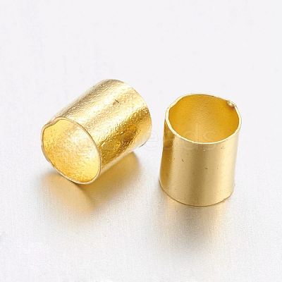 Brass Crimp Beads X-KK-L017-G-1