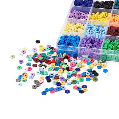 4224Pcs 24 Colors Handmade Polymer Clay Beads CLAY-YW0001-16-1