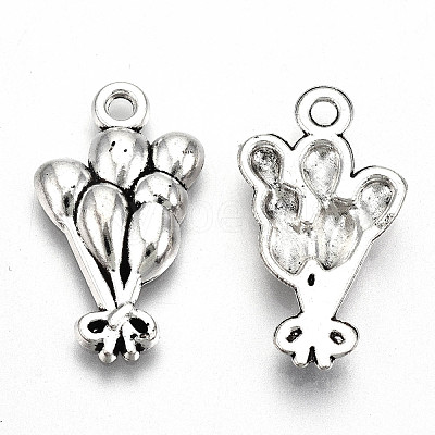 Tibetan Style Alloy Pendants X-TIBE-S323-069AS-RS-1