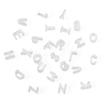6Pcs 925 Sterling Silver Hollow Initial Beads STER-TA0001-53Y-1