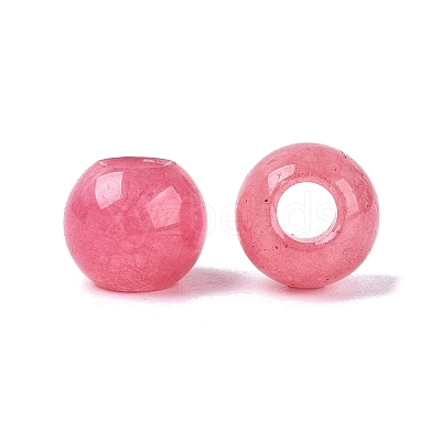Natural White Jade European Beads G-Q607-01A-14-1