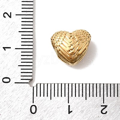 304 Stainless Steel European Beads STAS-B113-01G-1