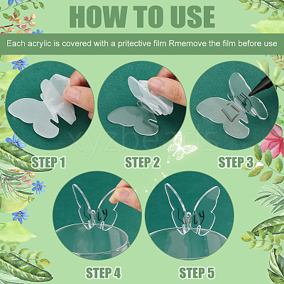 24Pcs Acrylic Wine Glass Charms AJEW-FG0003-46D-1