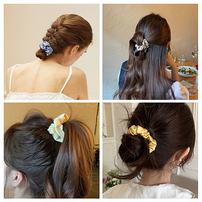 Polyester Hair Accessories OHAR-TADJ0099-02-1