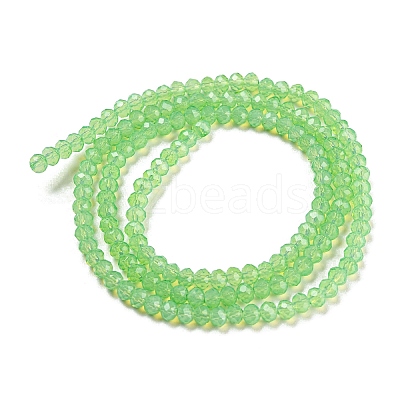 Baking Paint Transparent Glass Beads Strands DGLA-A034-J2mm-B09-1