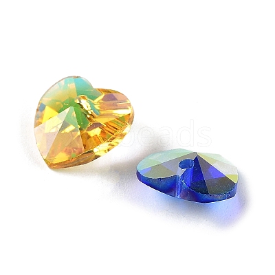 Electroplate Glass Charms GGLA-Z002-02L-1