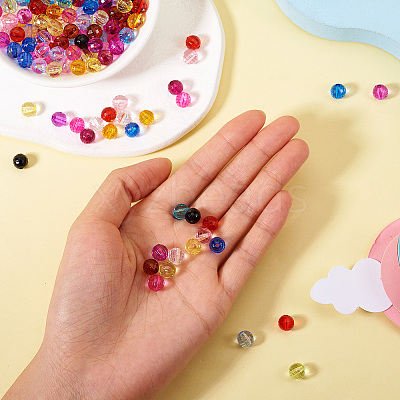14 Colors Transparent Acrylic Beads TACR-TA0001-45-1