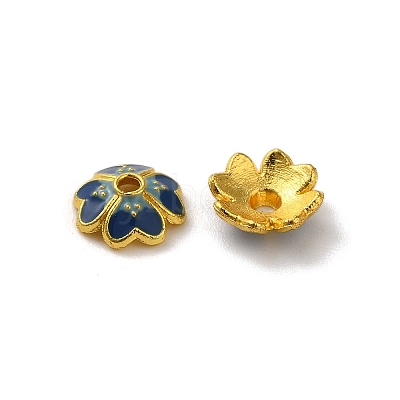 Alloy Enamel Beads Caps FIND-G074-02A-1