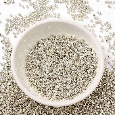 Electroplate Glass Seed Beads SEED-S042-01B-08-1