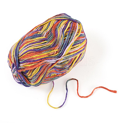 Light Gradient Segment Dyed Polyester Yarn DIY-TADJ0002-005M-1