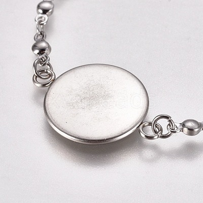 Tarnish Resistant 304 Stainless Steel Bracelet Making STAS-L248-001P-1
