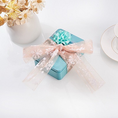 Snowflake Deco Mesh Ribbons OCOR-P010-G03-1
